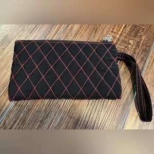 Vera Bradley wristlet. Black & red.